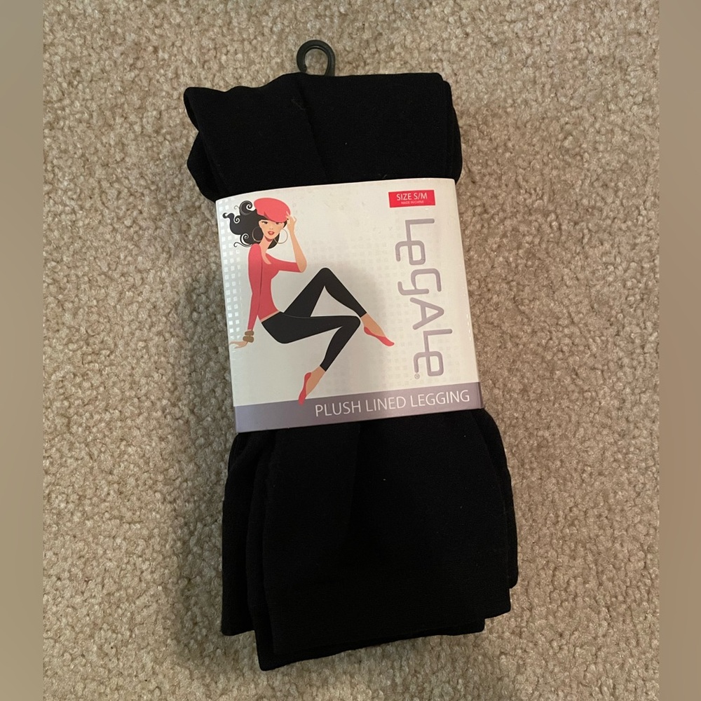NWT Legale plush lined leggings